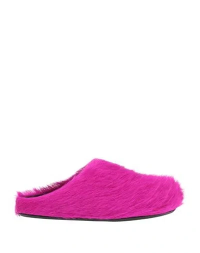Marni Solid Color Mules In Pink