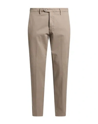 Michael Coal Man Pants Beige Size 36 Cotton, Polyester, Elastane In Brown