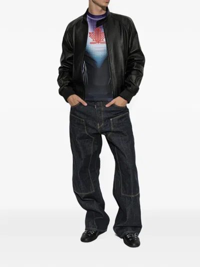 Dsquared2 Graphic-print Long-sleeve T-shirt In Multi