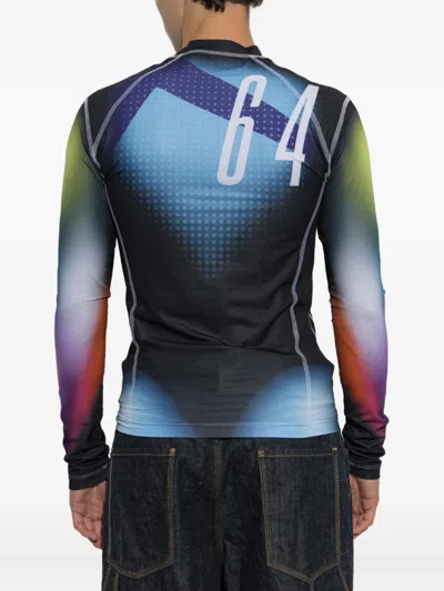 Dsquared2 Graphic-print Long-sleeve T-shirt In Multi