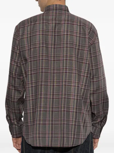 Dsquared2 Check-pattern Flap-pocket Shirt In Brown