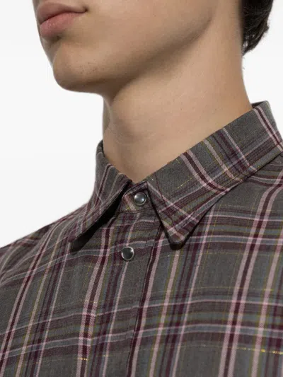 Dsquared2 Check-pattern Flap-pocket Shirt In Brown