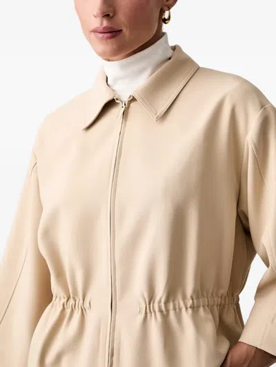 Joop Drawstring-waist Cropped Jacket In Neutral