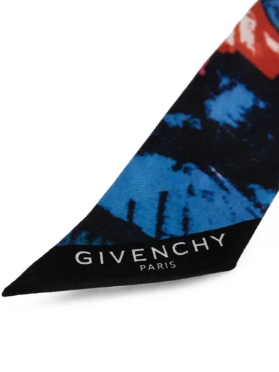 Givenchy Abstract-print Silk Scarf In Multi