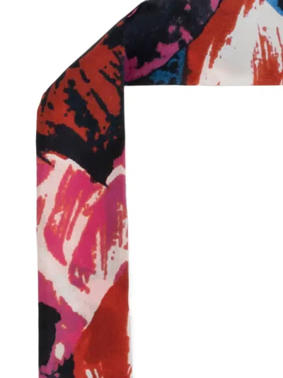 Givenchy Abstract-print Silk Scarf In Multi