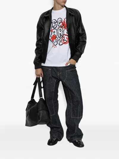 Dsquared2 Dsquared White Cotton Oversize T-shirt In White
