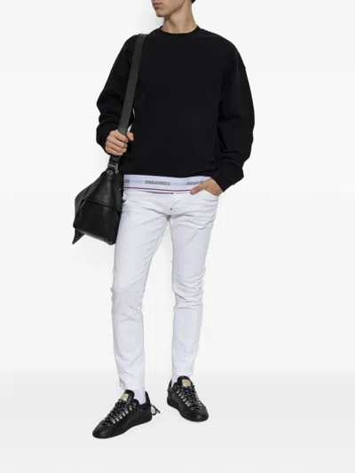 Dsquared2 Dsquared Black Cotton Oversize Sweatshirt In Black