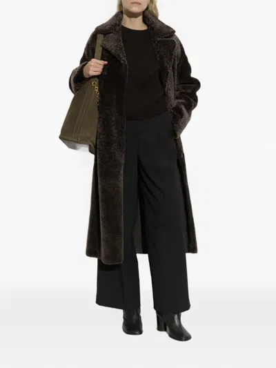Arma Ines Reversible Shearling Coat In Multi