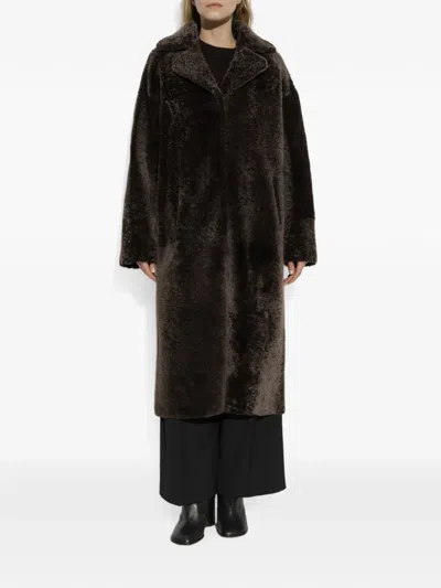 Arma Ines Reversible Shearling Coat In Multi