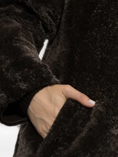 Arma Ines Reversible Shearling Coat In Multi
