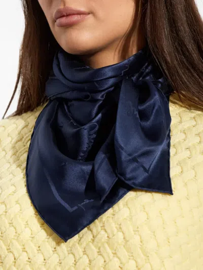 Givenchy Logo-print Silk Scarf In Red