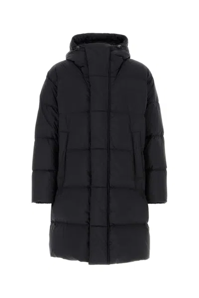 Herno Medium Parka Puffer Polyester Parka In Black