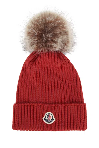 Moncler Jr Hat In Neutral