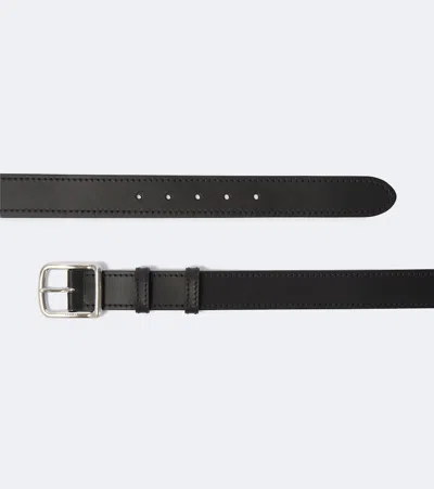 Prada Leather Belt In Black