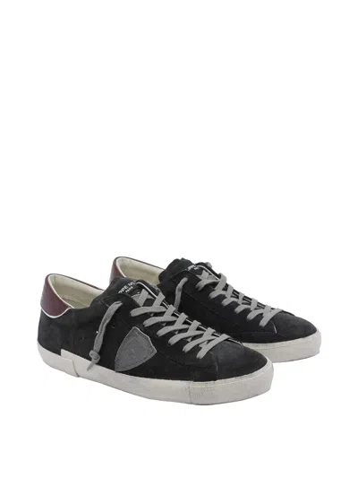 Philippe Model Prsx Suede Sneakers In Black