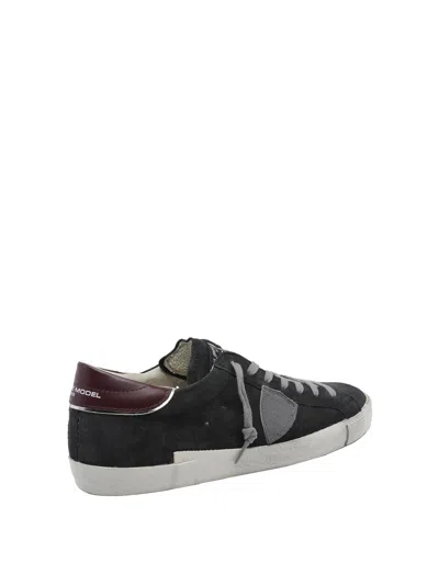 Philippe Model Prsx Suede Sneakers In Black