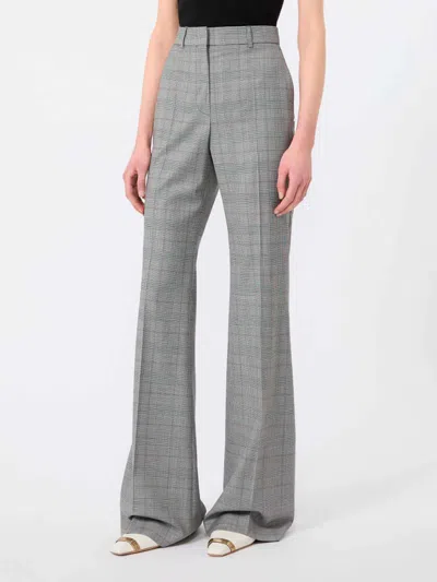 Sportmax Spxanfora Prince Of Wales Check Trousers In Gray