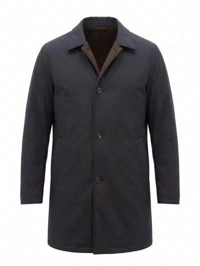 Kired Cusna Reversible Hooded Coat In Brown