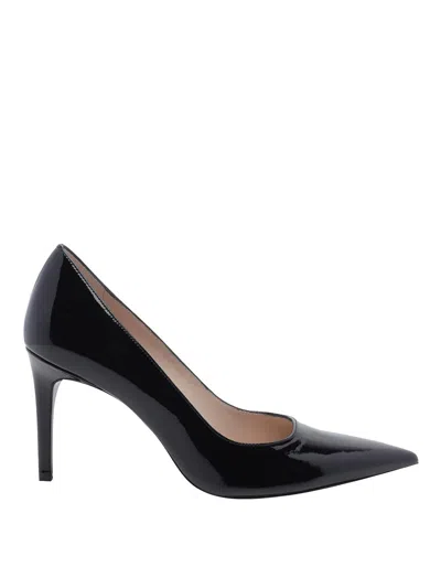 Stuart Weitzman Stuart Power 85 Stiletto Pumps In Black