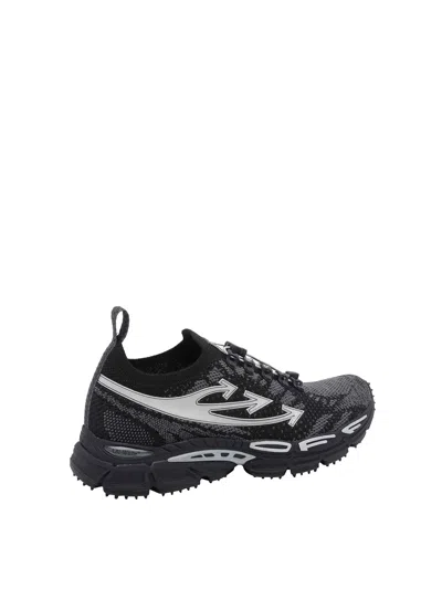 Off-white Return Canvas Sneakers Pull Tab Sole In Black