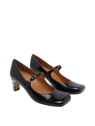 Chie Mihara Samai Squared-toe Pumps In Black