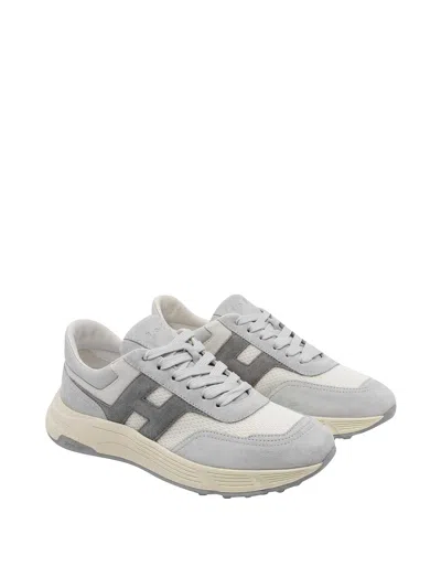 Hogan Hyperlight Panelled Sneakers In Gray