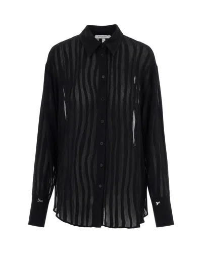 Patrizia Pepe Camicia Devoré Nera In Black