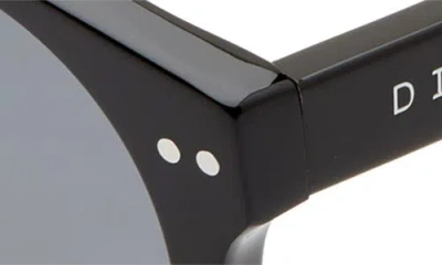 Diff Cody 50mm Polarized Round Sunglasses In Black/ Grey