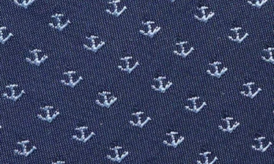Bonobos Anchor Pattern Silk Tie In Navy