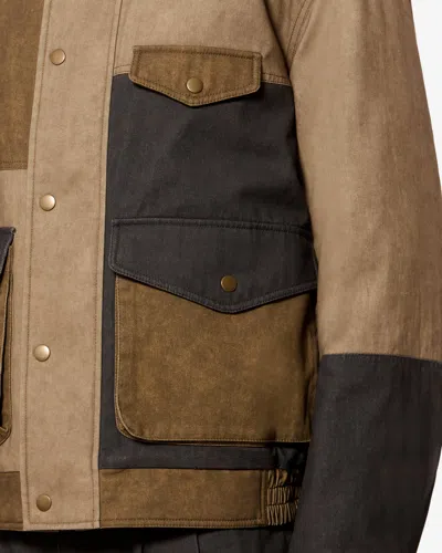 Isabel Marant Patchwork Cotton-blend Jacket In Brown