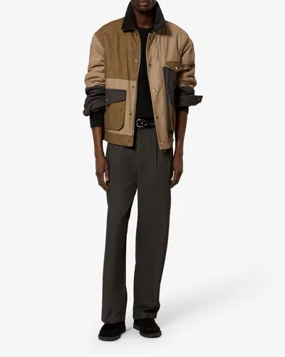 Isabel Marant Patchwork Cotton-blend Jacket In Brown