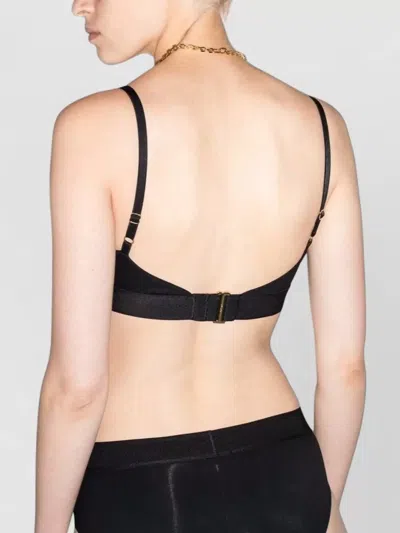 Tom Ford Modal Bra Adjustable Straps Triangle Cups In Black