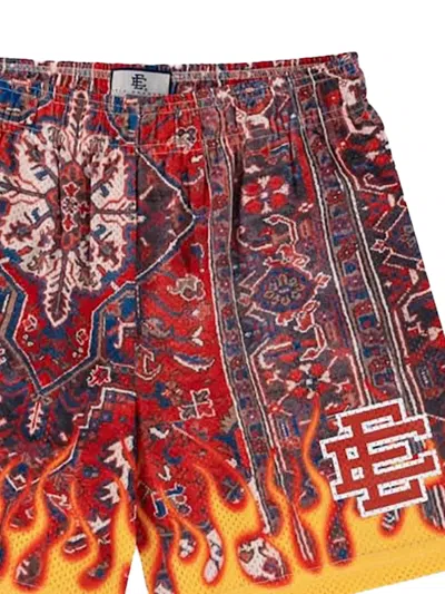 Eric Emanuel Ee Basic Flame-print Shorts In Multi