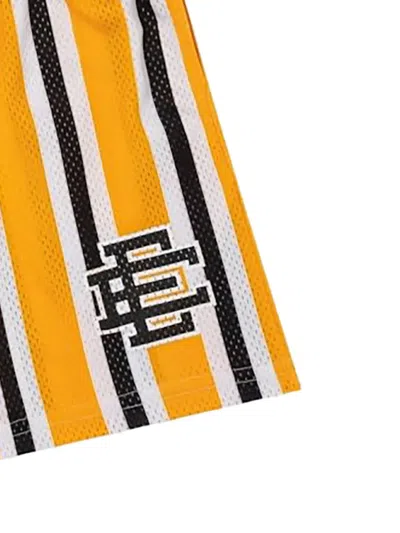 Eric Emanuel Ee Basic Striped Mesh-effect Shorts In Multi