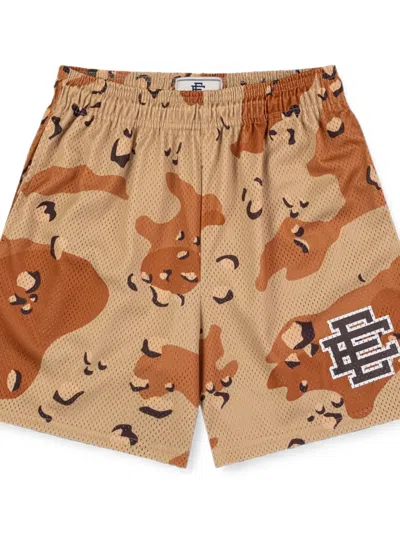 Eric Emanuel Ee Basic Camo-print Mesh Shorts In Neutral