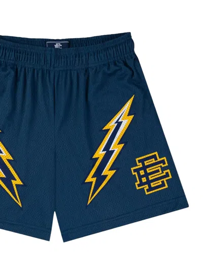Eric Emanuel Basic Lightning-bolt Shorts In Blue