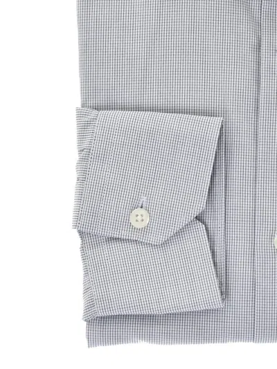 Corneliani Mini-check Cotton Shirt In Multi