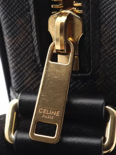 Pre-owned Celine 2010s Triomphe Shoulder Bag In Black