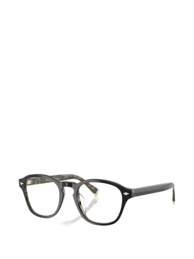 Brunello Cucinelli Geometric-frame Glasses In Pattern