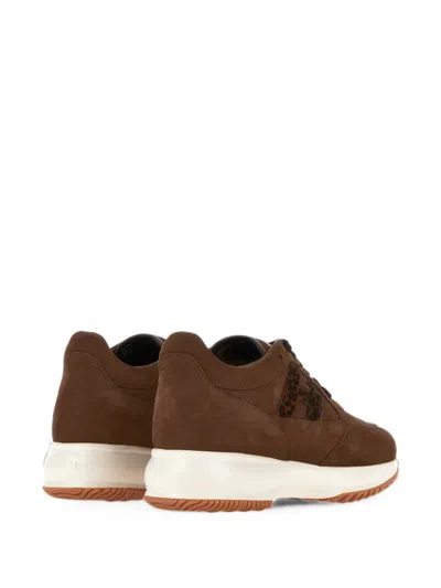 Hogan Sneakers Interactive In Brown