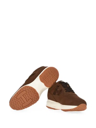Hogan Sneakers Interactive In Brown