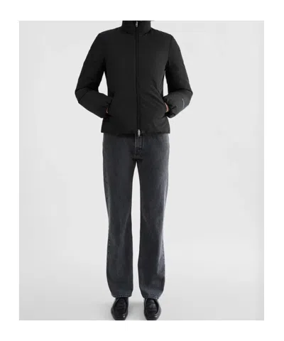 Jil Sander Logo-print Down Jacket In Black