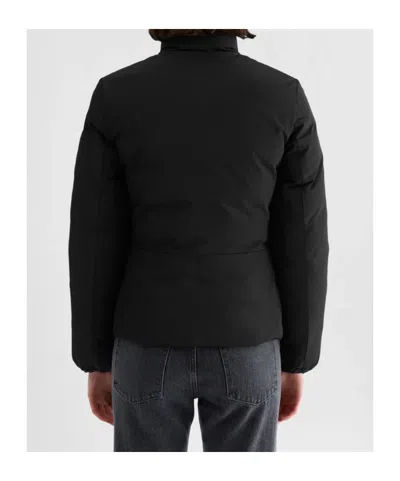 Jil Sander Logo-print Down Jacket In Black