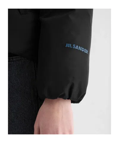 Jil Sander Logo-print Down Jacket In Black