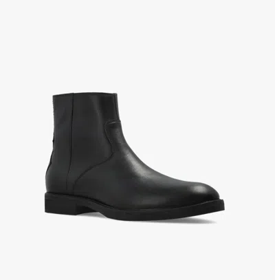 Allsaints Round-toe Boots In White
