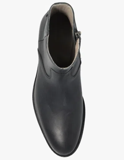 Allsaints Round-toe Boots In White
