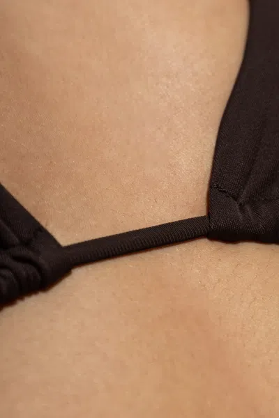 Dsquared2 Halterneck Triangle Bikini Top In Brown