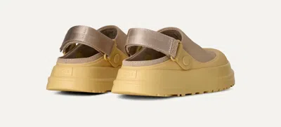 Ugg Goldenglow Suede Clogs In Brown
