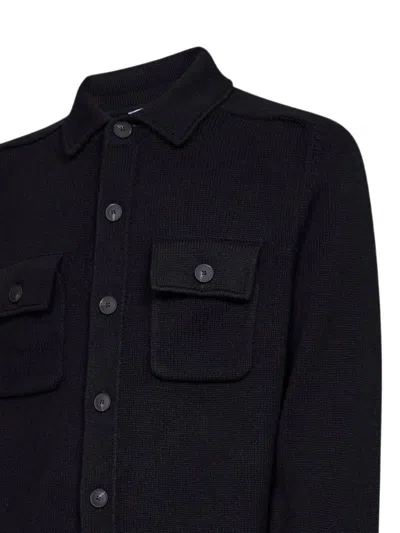 D4.0 Button-up Wool Overshirt In Multi