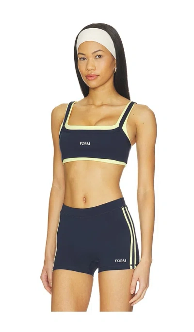 Form Scoop Layered Bra In Blue